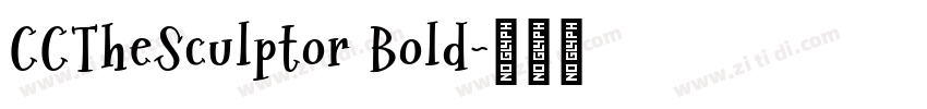 CCTheSculptor Bold字体转换